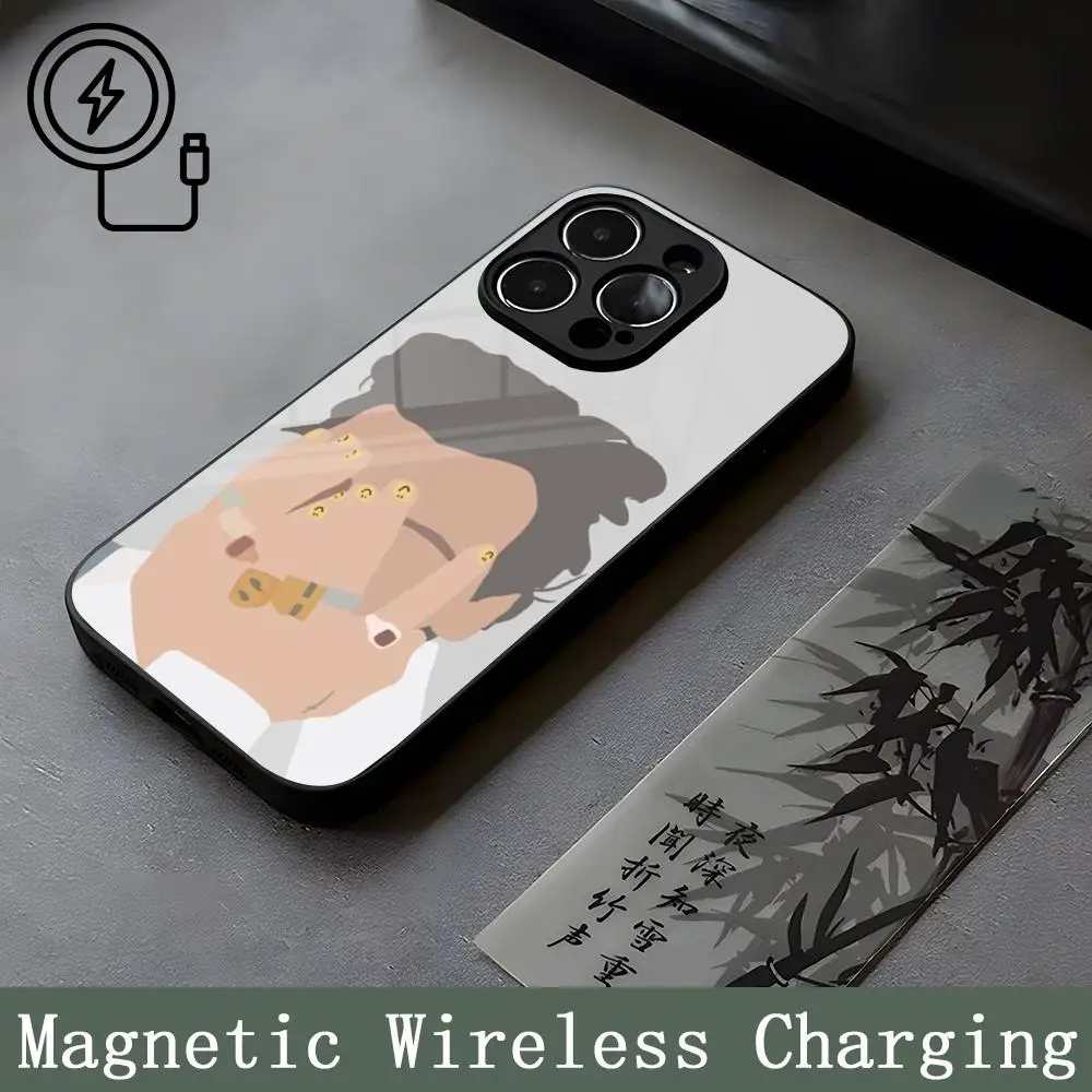 Singer H-HaRRy S-Styles Strong Magnetism Glass For iPhone 16ProMax 14 15 13 12 15 11 Pro Max Plus Mini Coque