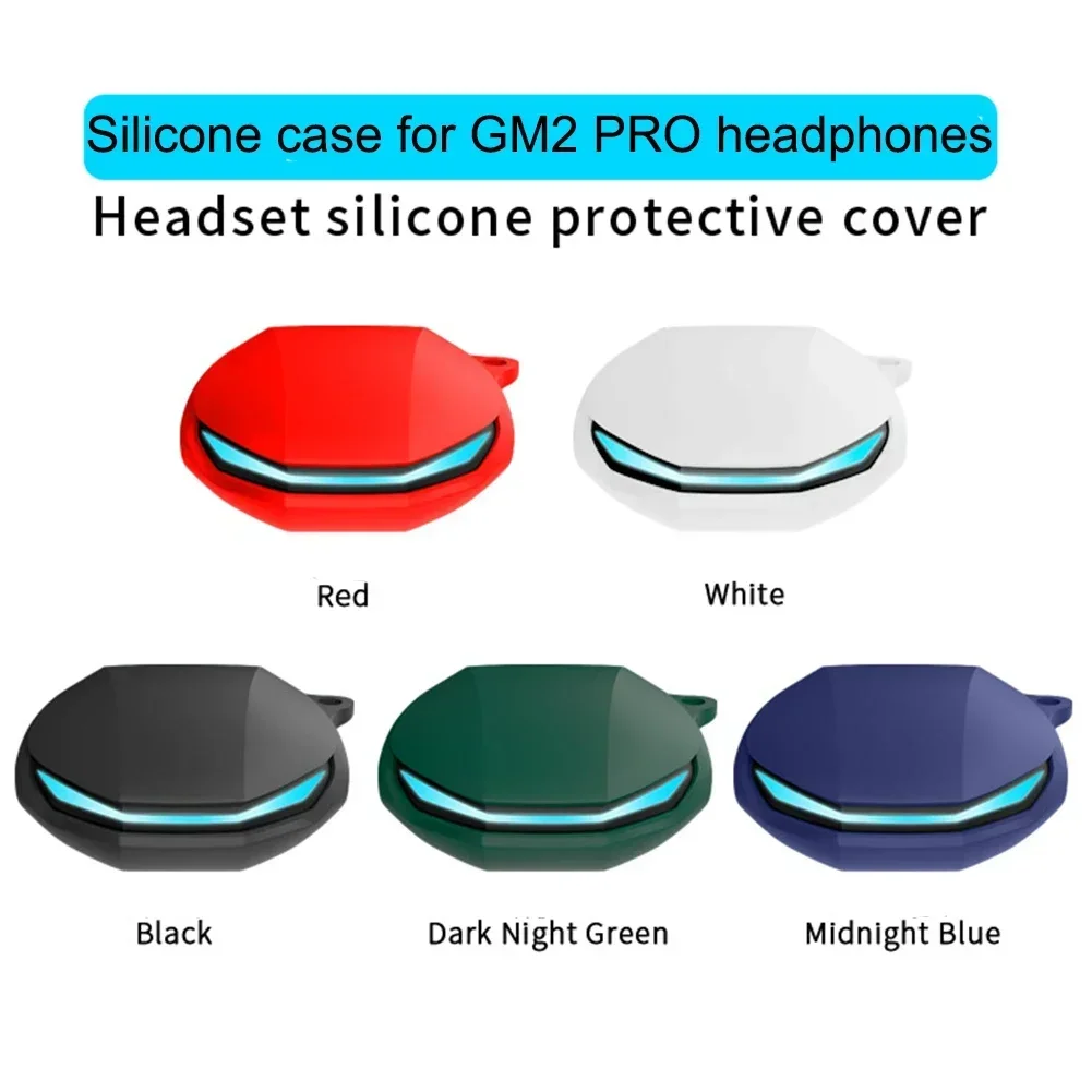 Silicone Protective Case For GM2PRO Wireless Headphones Cover Shell Blue-tooth Earphone Protective Sleeve Earphone Accessories