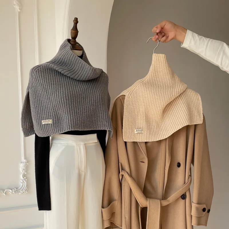 mrakeai-kyyds-mk-ニットスカーフユニセックス暖かさファッショナブルな学生スカーフ冬サーマルネックウォーマー男性女性一般的なスタイル