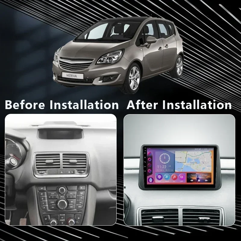 QSZN For Opel Meriva B 2009 - 2014 2K QLED Android 13 Car Radio Multimedia Video Player GPS AI Voice CarPlay 4G Stereo Head Unit