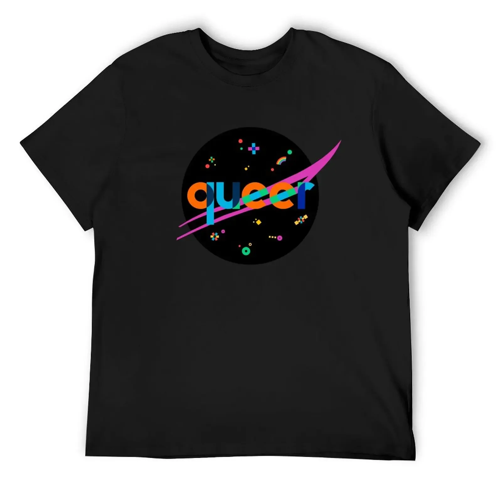 Queer Space Agency Pride Meatball Logo T-Shirt anime tshirt animal prinfor boys quick-drying tops t shirt men 100℅ cotton