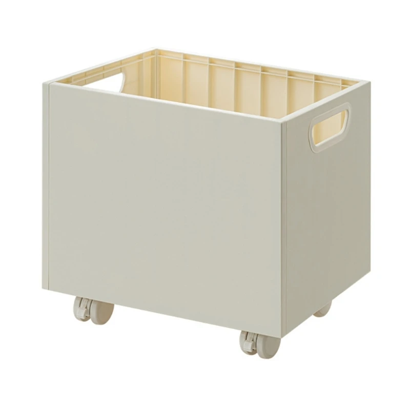 Large Capacity Book Storage Box File Box with Pulley Movable Book Storage Box Storage Basket School Office Supplies