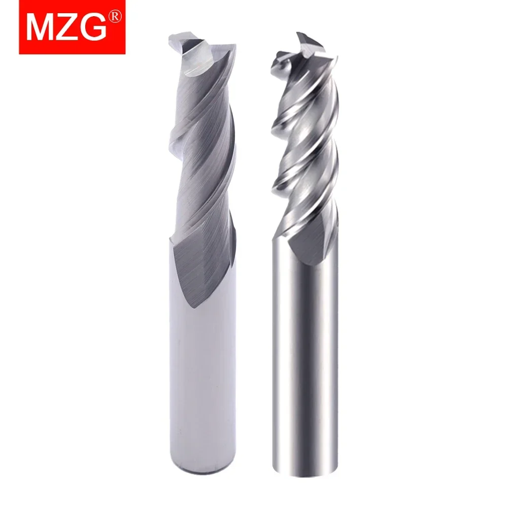 MZG 2 Fluit 3 Fluit Non-Ferro Aluminium Koper Hout Frees Legering Carbide Tool Wolfraam Staal CNC Draaibank frees