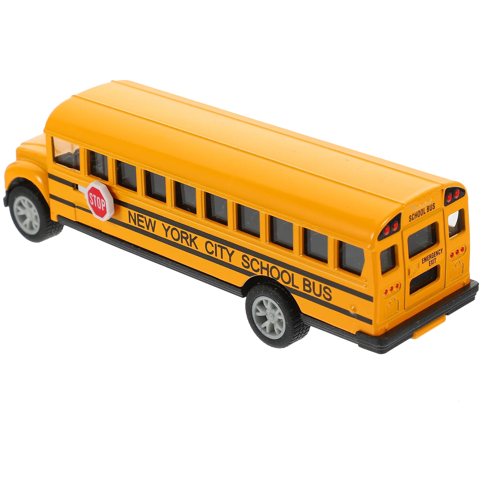 Model School Bus Child Childrens Toys Kids Musical Alloy Boy Toddler Pull Back Car