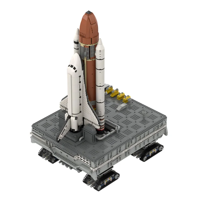 BuildMoc Space Aircraft Shuttle Rocket Building Blocks Set Launch Platform Airplane Bracket Base Bricks Toys For Children Gifts