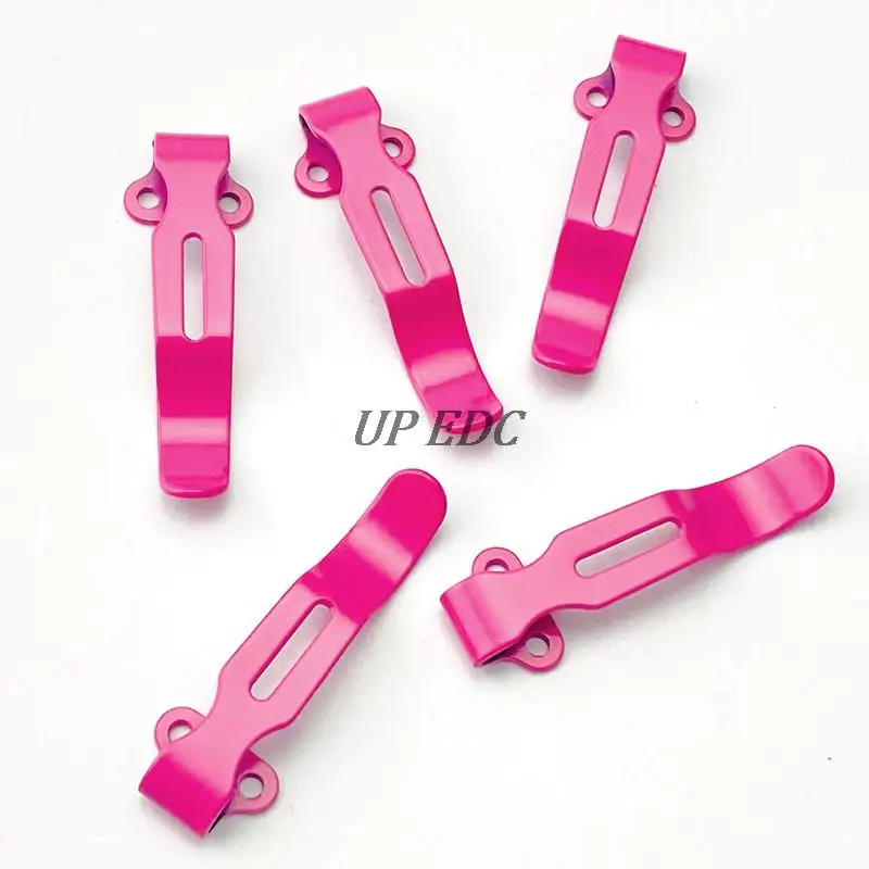 Pink 420 Stainless Steel Non-stick Lacquer Coating 535 Pocket Clip Back Clip Folding Knife Accessories