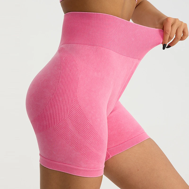 Seamless Yoga Shorts High Waist Elasticity Sports Leggings Women Breathable Cycling Shorts Buttock Lift Gym Shorts