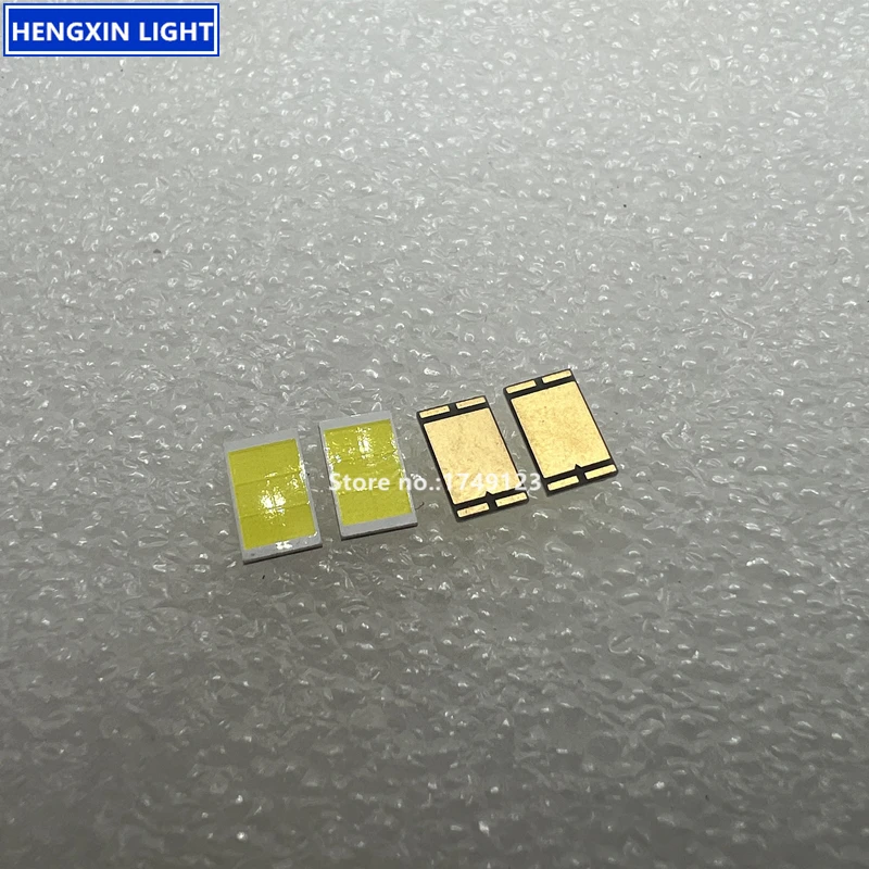Highlight 4575 9V SMD LED, Yellow-white, Pure-white, Yellow, 53W/60W 9V High Power 6Core 75mil Car Headlights Lamp Beads