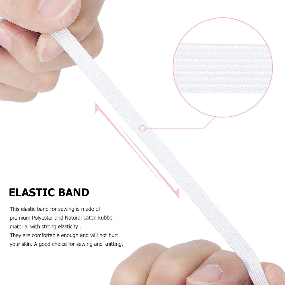 1 rolo 20m roupa interior elástico diy ampla corda elástica para acessórios de costura de vestuário alta elasticidade elástico cintura cabo