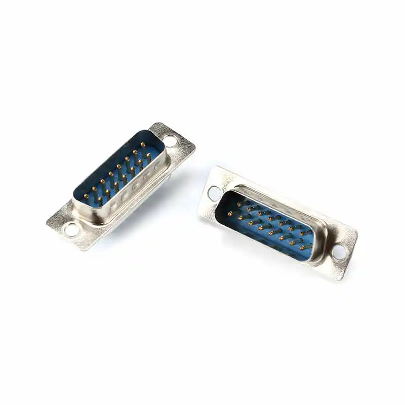 DB15 Plug and Socket, Female and Male, Housing, Double Row 15 Pins, Solder Type