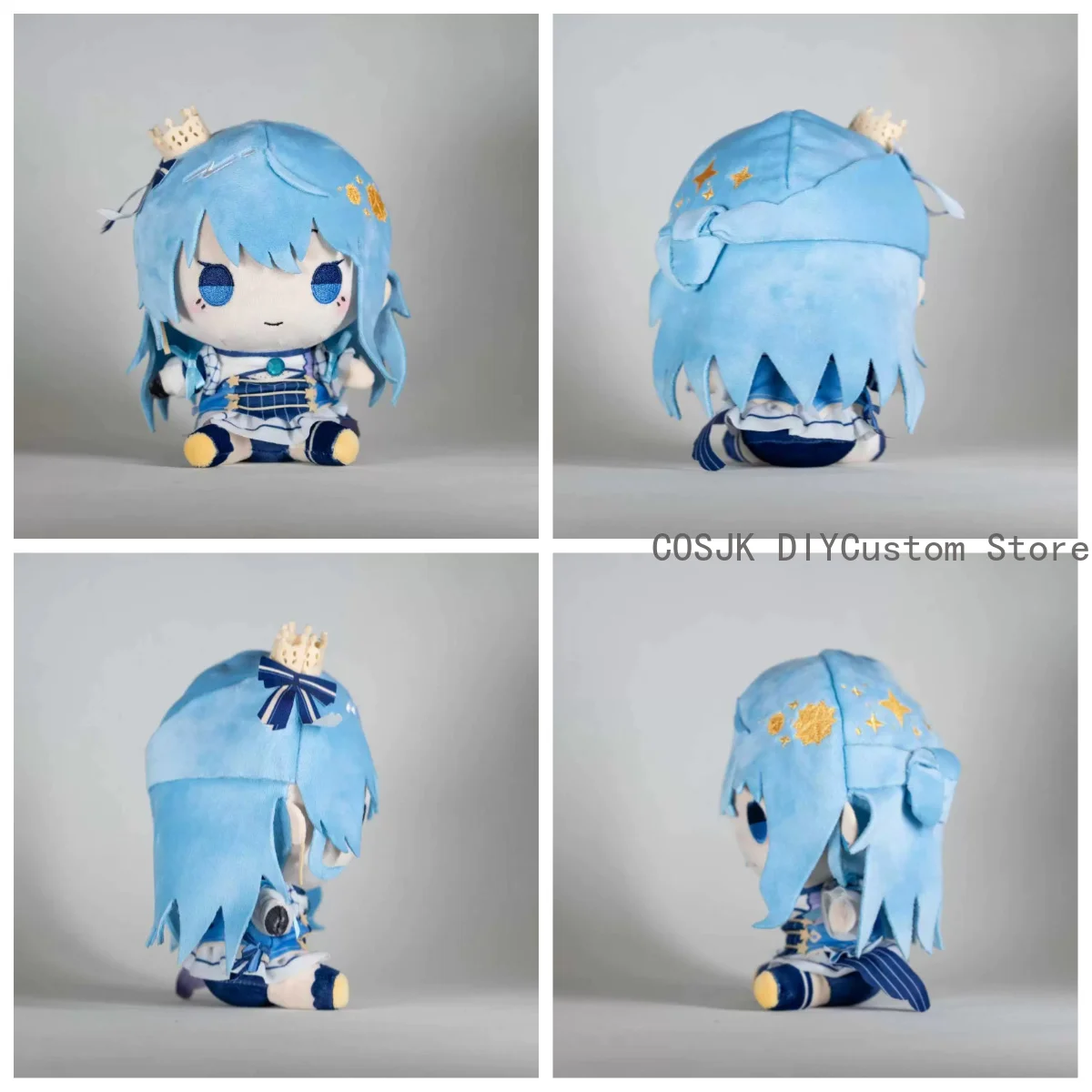 Anime Fumo Series Hololive Hoshimachi Suisei Figure 19cm Sitting Posture Model Pillow Cosplay Cartoon Plushie  Mascot Gift