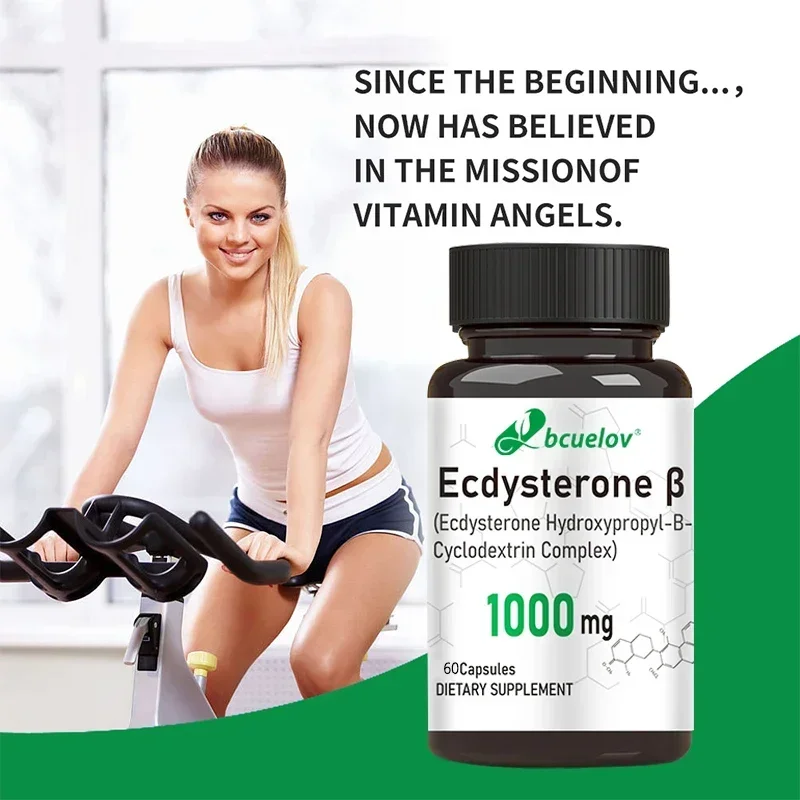 Ecdysterone Capsules - Supports Muscle, Burns Fat, Improves Men\'s Health, Muscle Mass