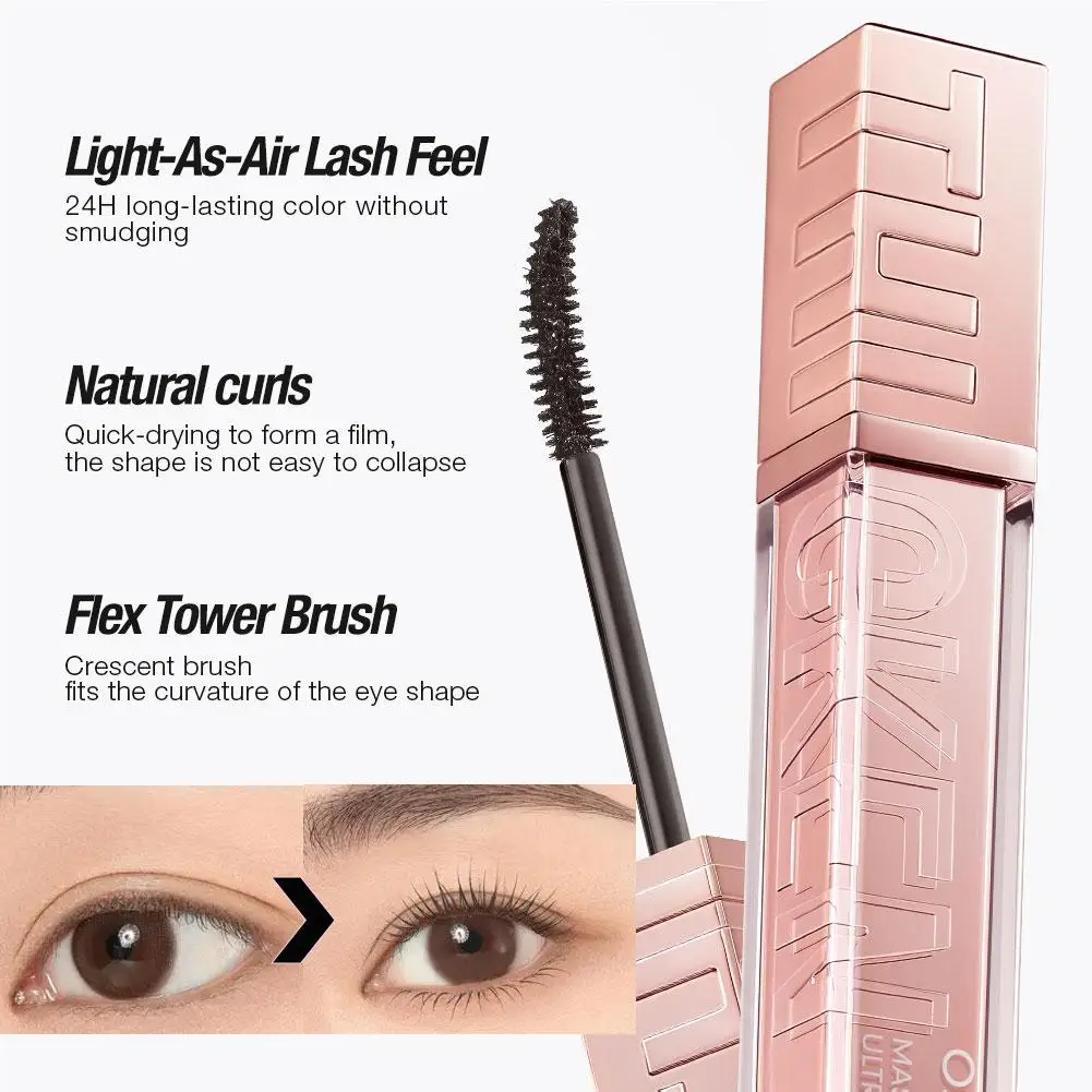 Mascara riccio 3D Allungamento delle ciglia nere Estensione delle ciglia Pennello per ciglia Trucco di bellezza Mascara a lunga tenuta