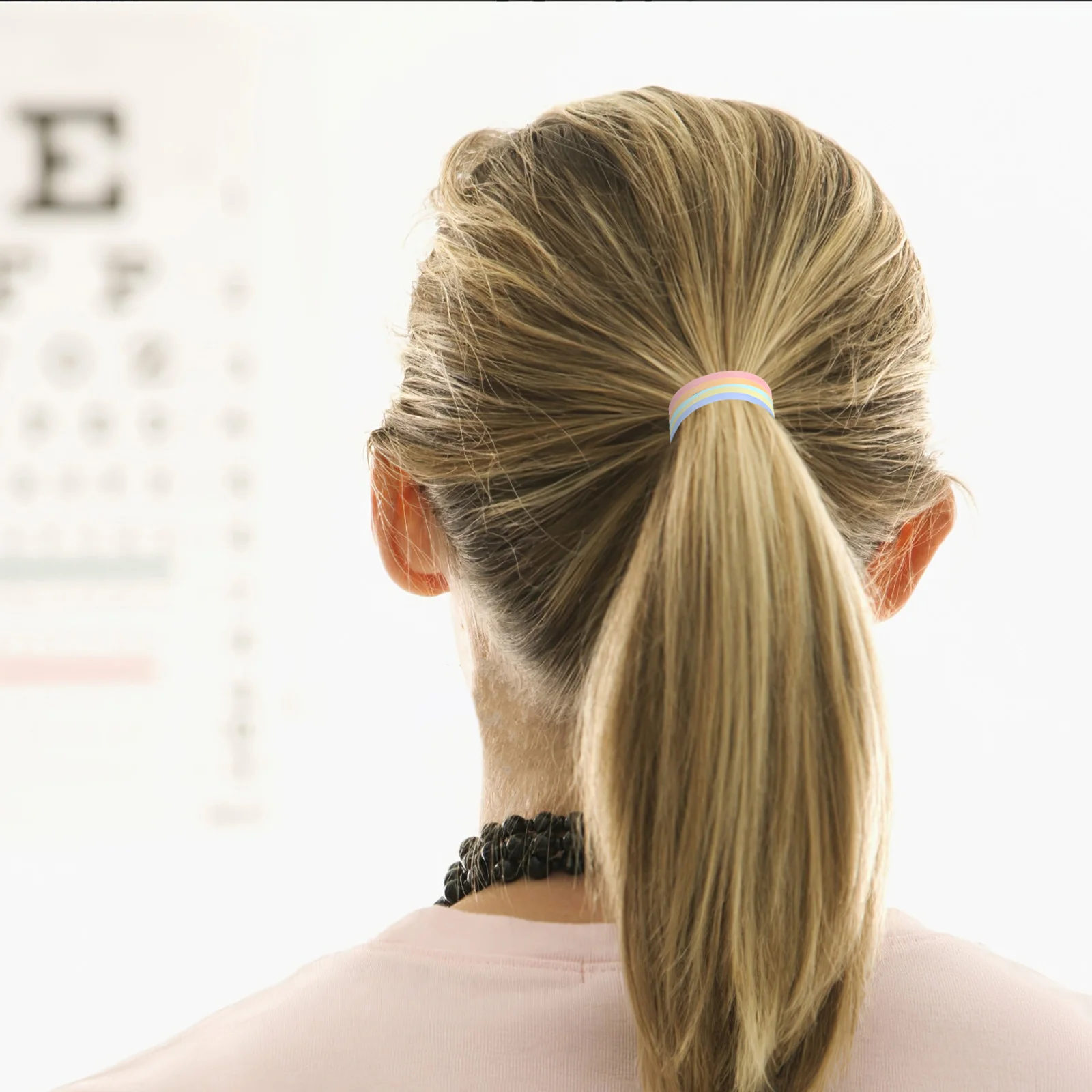 

50pcs Glow In The Dark Silicone Jelly Bracelets Elastic Hair Ties Neon Colors Kids Adults Soft Comfortable Party Sport