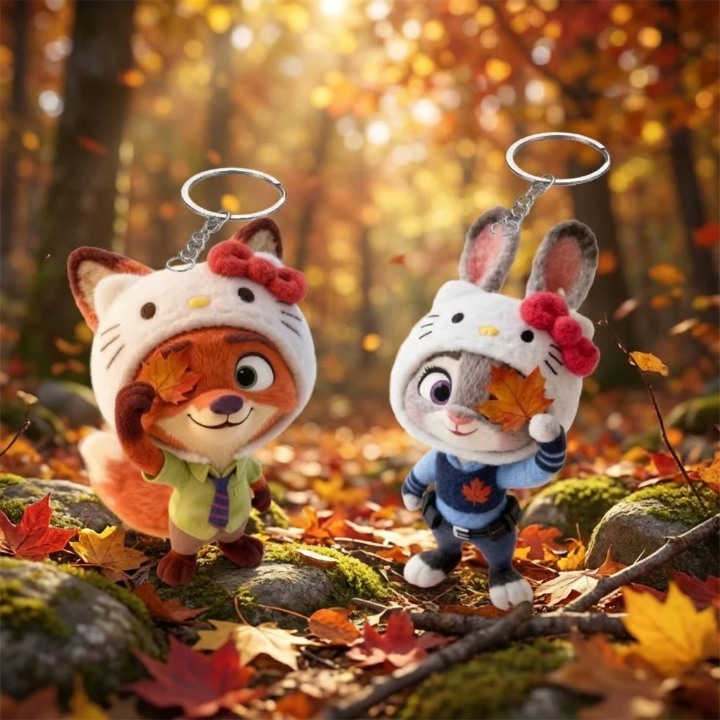 

Брелок-подвеска для рюкзака из акрила «Зоотопия 2»: милые персонажи Джуди и Ник, парные, подарок