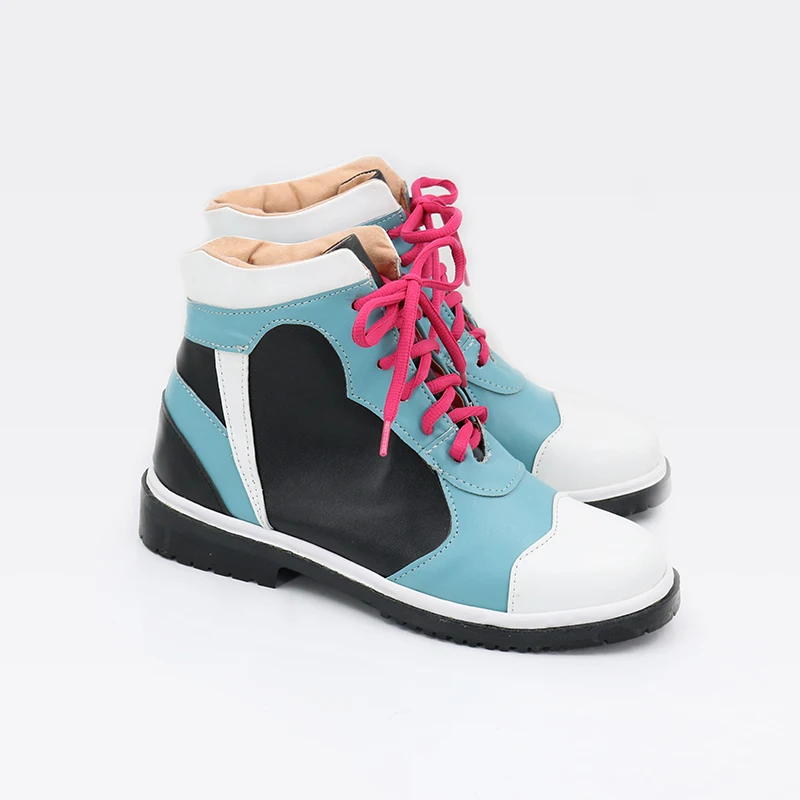 Archivio blu Kyoyama Kazusa Cosplay Scarpe in pelle Stivaletti Halloween Masquerade Carnevale Performance Party Costume Puntelli