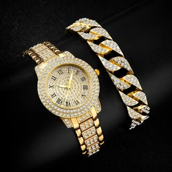 Diamond Women Watches Gold Watch Ladies Wrist Watches Luxury Brand Rhinestone Womens Bracelet Watches Female Relogio Feminino