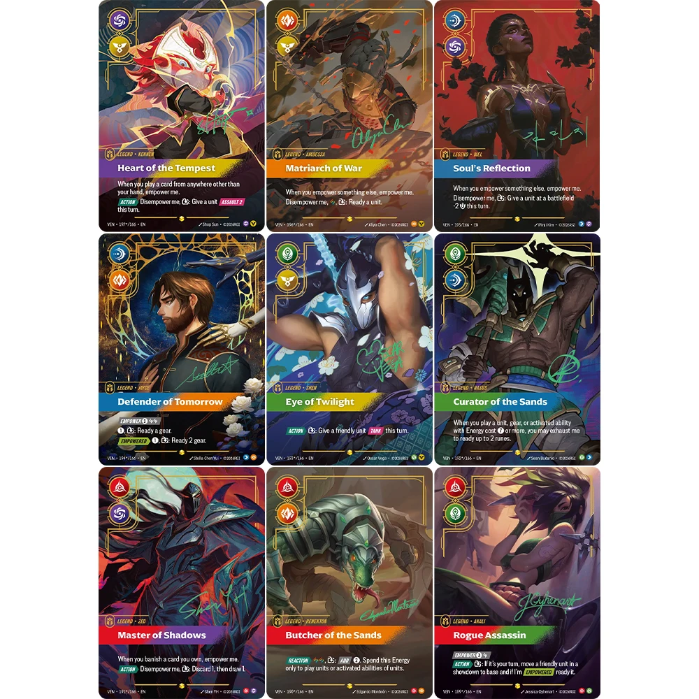 Image of Proxy Card Vendetta (VEN) Set Serie Akali Rogue Assassin Jayce Kennen Signature Set Präsentiert Hochwertige Spiel-Sammelkarten