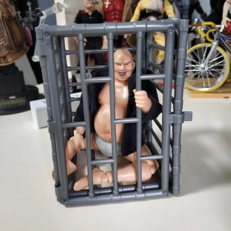 

1/12 Soldier Scene Prop Accessories Handcuffs Prison Cage Model Toy For 6'' Action Figure Body In Stock