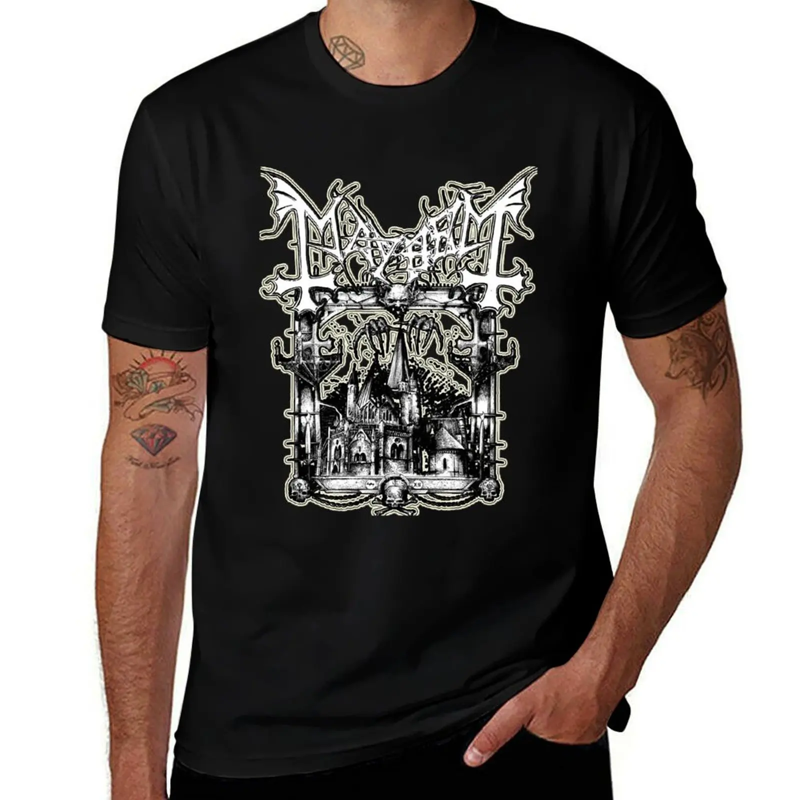 

kuyou Design Art Loggo Band - mayhem - Trending Seller T-Shirt T-Shirt All Weather Casual Short Sleeve