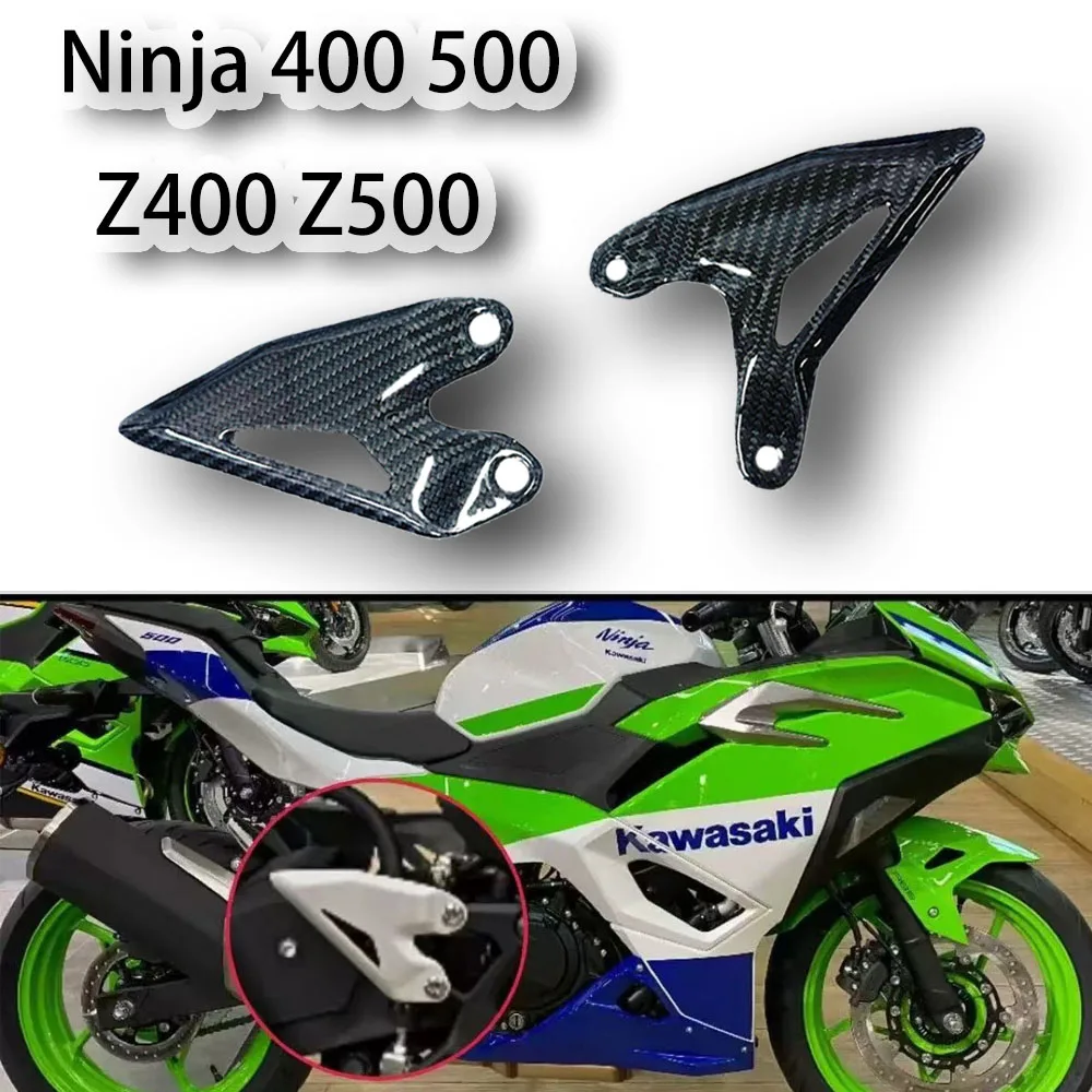 

Motorcycle Foot Pegs Decorative Plates Footrest Heel Protection Cover Guard for KAWASAKI Ninja400 NINJA 400 500 Z400 Z500