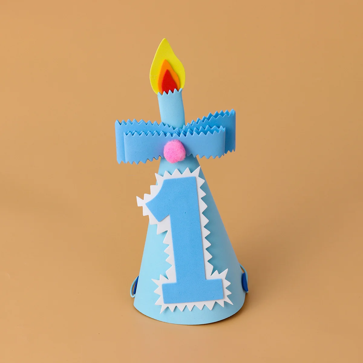 

Kids Birthday Party Hats Blue Number 1 Prince Crown Caps for Boys Girls Photo Props Festive Atmosphere Birthday Hat