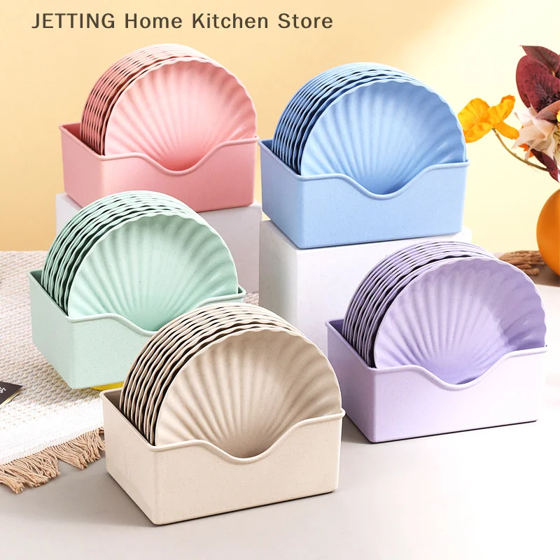 

3PCS Creative Plastic Fruit Plate, Snack Plate, Vegetable Plate, Bone Spitting Plate Snack Plate Nut Plate Dessert Plate