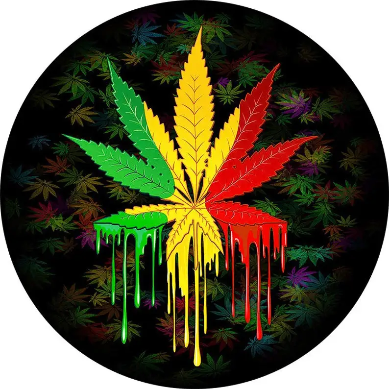 

Colorful Leaf Car tire cover dust waterproof sunscreen suitable for most car parts tire cover