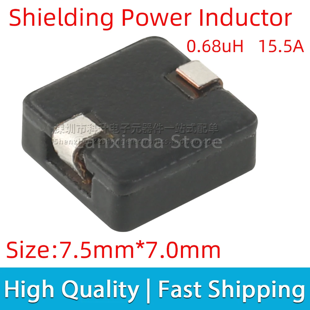 5pcs HAH83-R68 HAH83 R68 SMD Choke Coil 0.68UH 15.5A SMT Power Inductor Shielding Filter Inductance Surface Mount 7.5mm*7.0mm