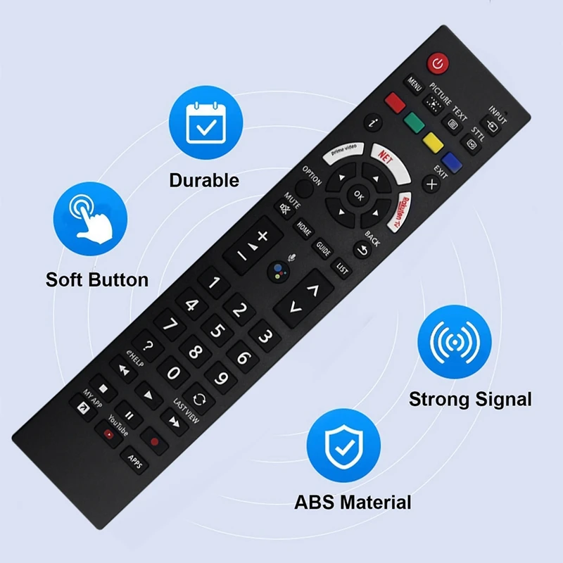 Replace N2QBYA000037 R3PA23 TV Remote Control For Panasonic Android TV TX-40JX800E TX-50JX810E TX-58JX820E