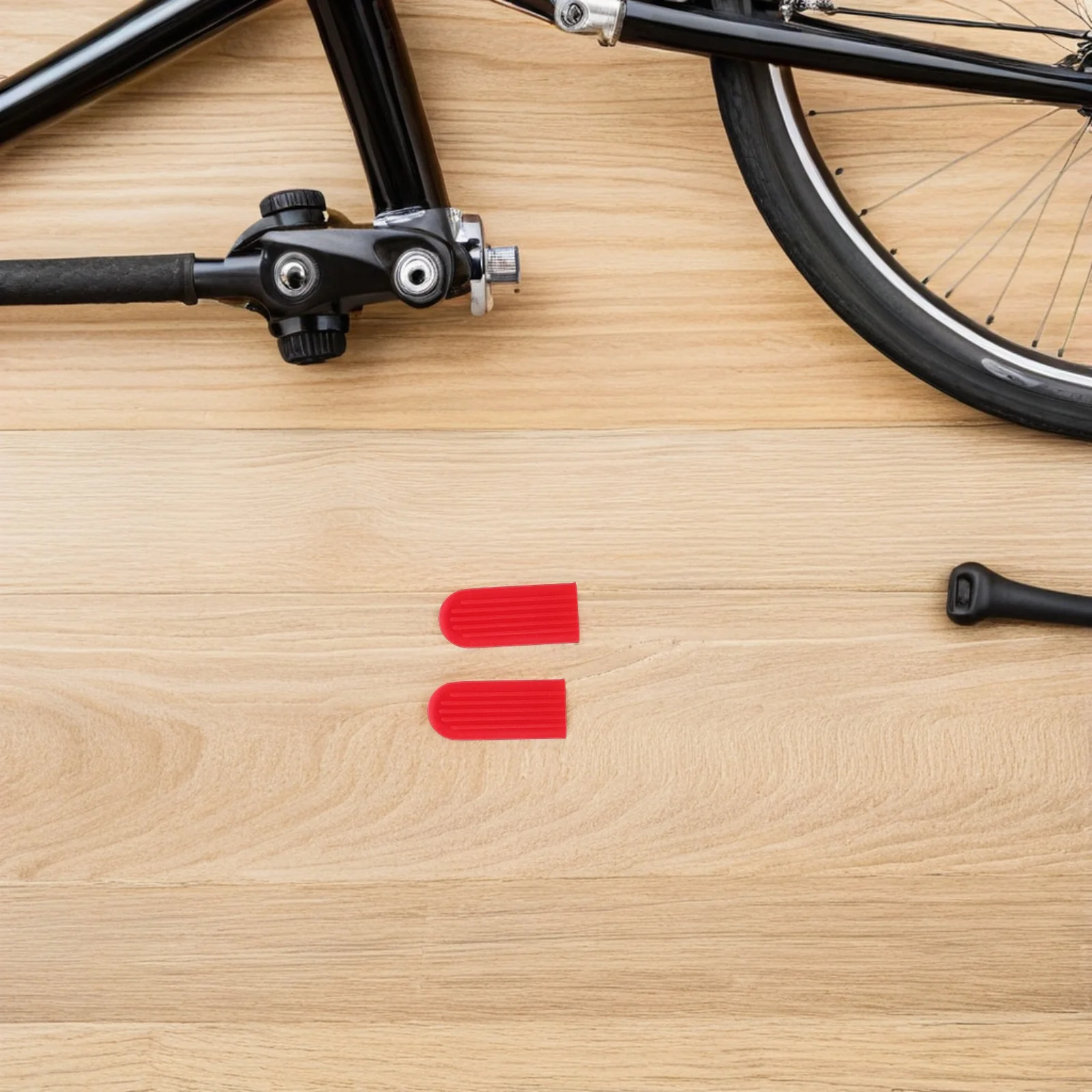 2 قطعة سكوتر كهربائي مسنده حماية غطاء سيليكون امتصاص الصدمات المضادة للانزلاق القدم الراحة كم للدراجات النارية دراجة #5