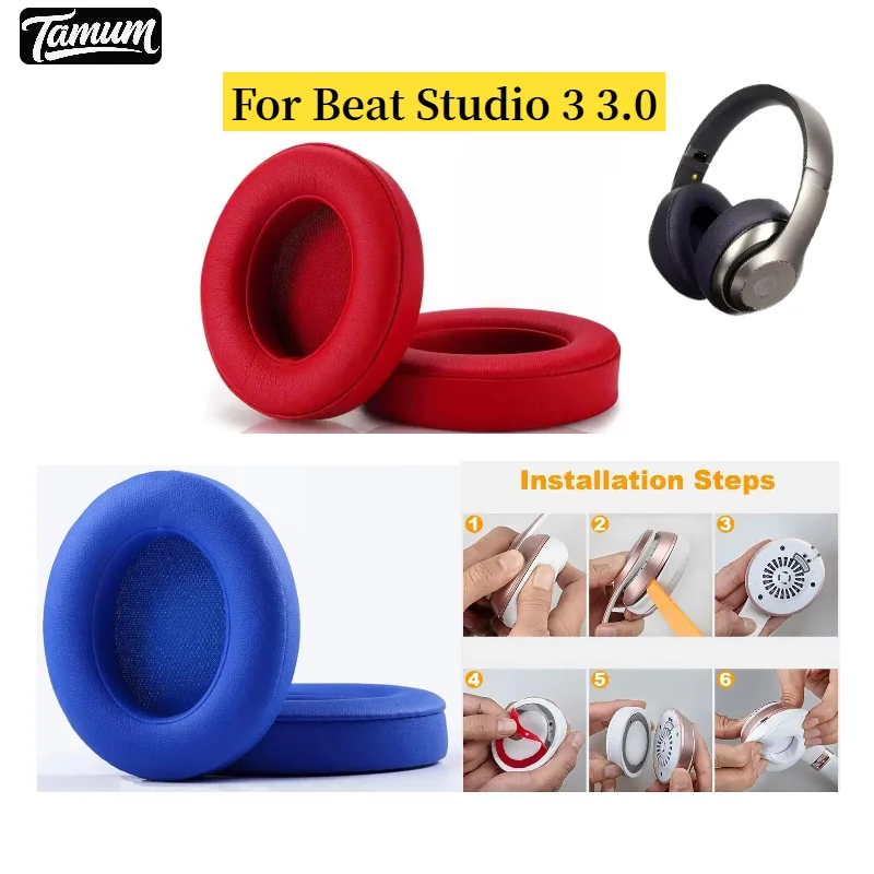 

Ear Pads For Beat Studio 3 3.0 Headphones Replacement Foam Earmuffs Cushion Headset Covers Sponge Leather Foam