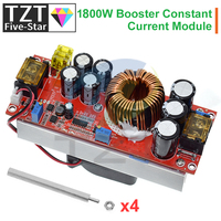 TZT 1500W 30A  / 1800W 40A DC-DC Boost Converter Step Up Power Supply Module 10-60V to 12-97V adjustable voltage charger