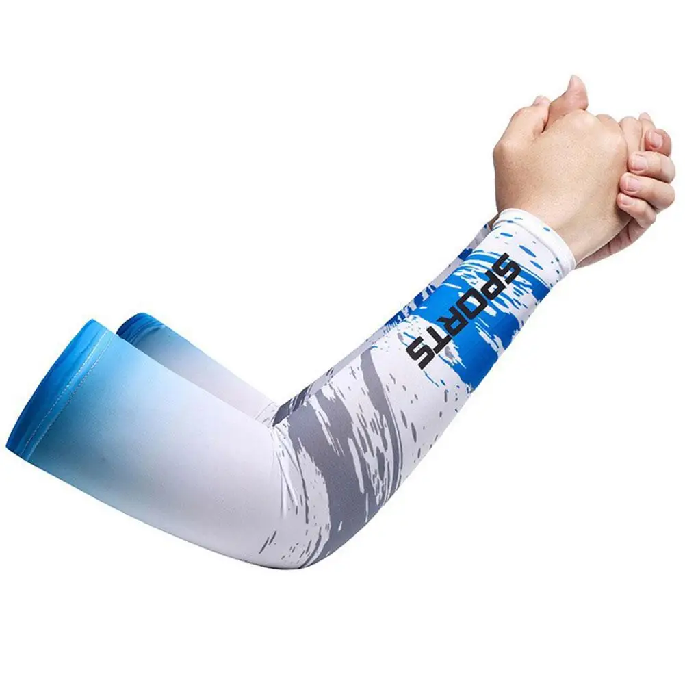 UV Sun Protection Cooling Compression Sleeves Arm Sleeves Warmers Men Women Cycling Sports Sleeve Running Fishing For Arm C L6R7