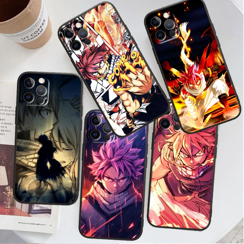 Anime Fairy Tail Comics For Apple iPhone 16 15 14 13 12 11 XS XR X Pro Max Plus Mini Black TPU Phone Case