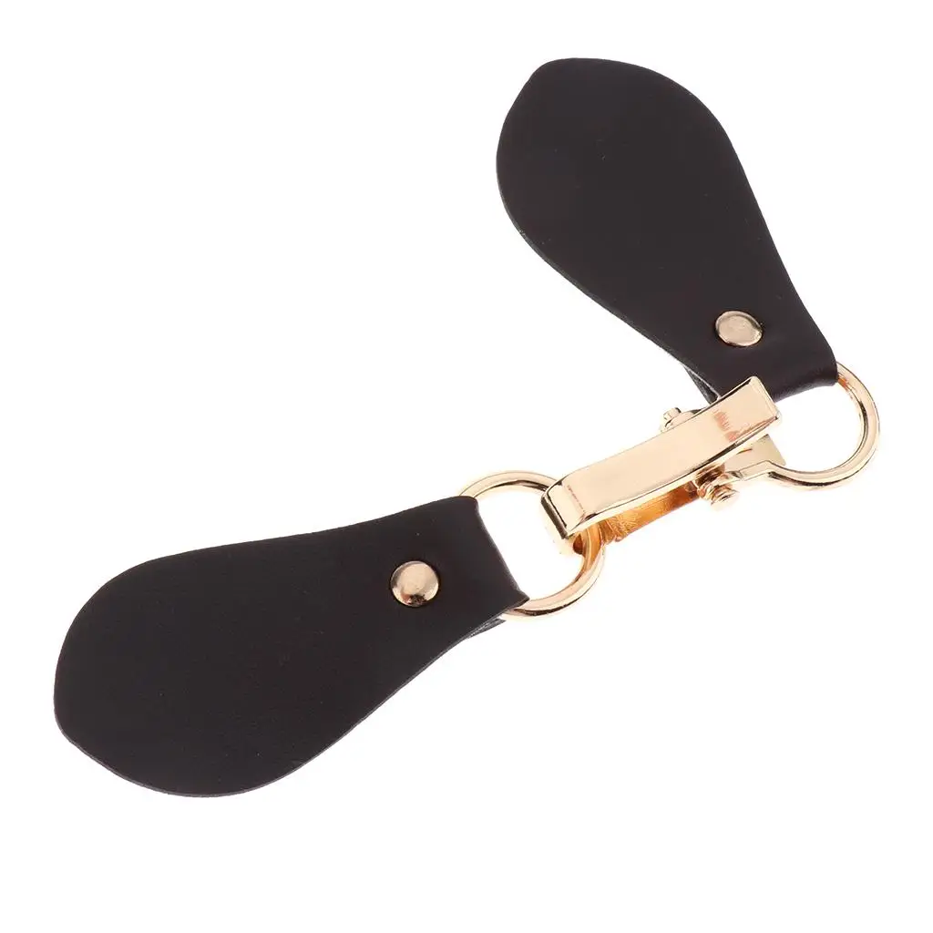 Botón de palanca de cuero y Metal, chaqueta de abrigo, accesorio de costura DIY