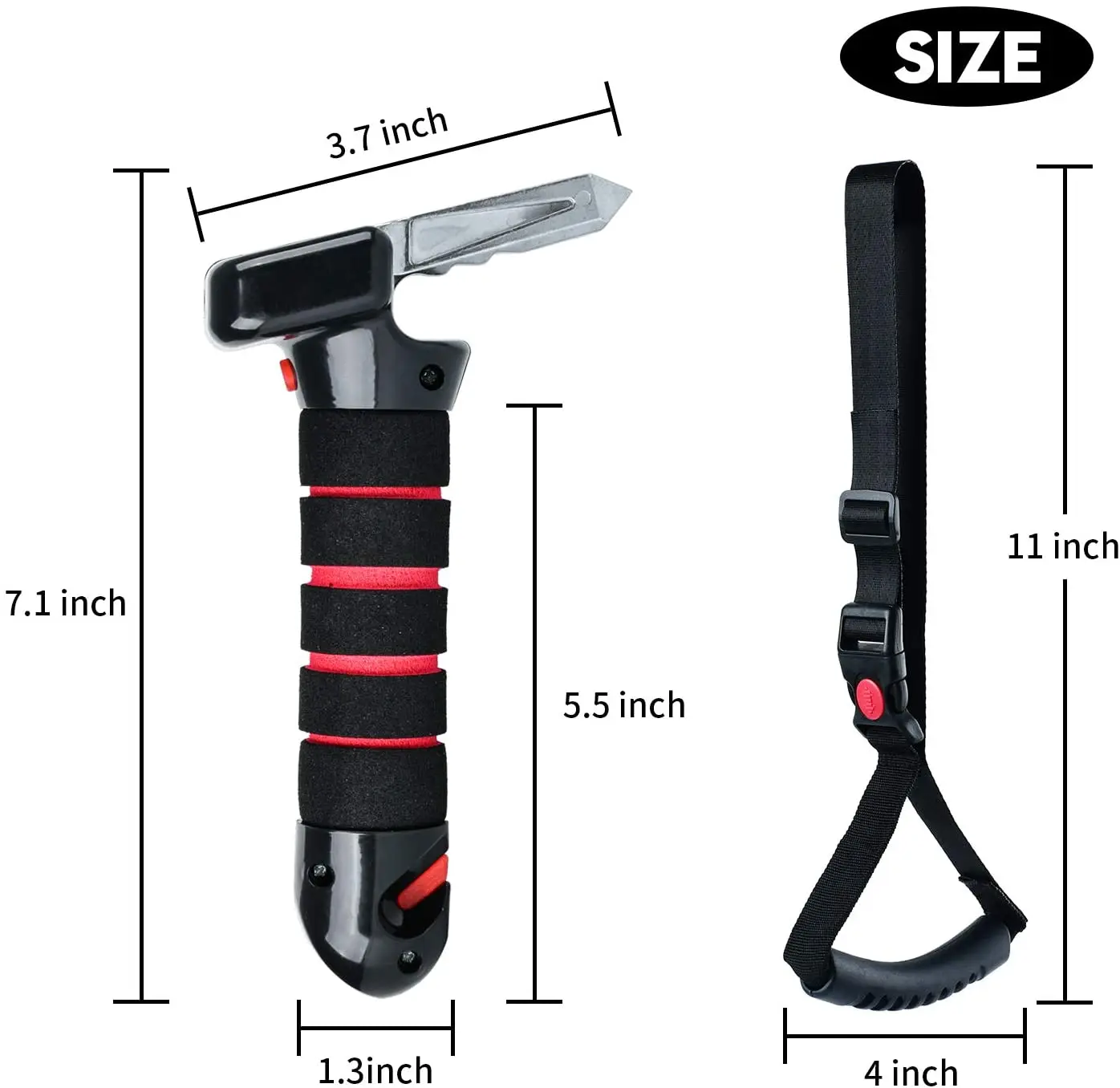 Best sale All-in-One Auto Assist Handle with Built in LED Flashlight Car door cane with door belt