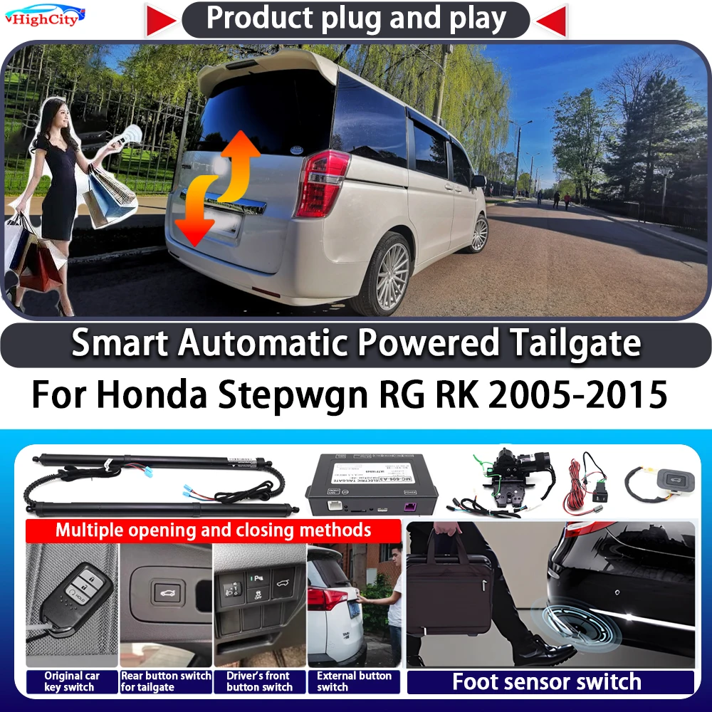 

For Honda Stepwgn RG RK 2005-2015 OEM Smart Automatic Powered Tailgate Key Control Trunk Lift Close Kit Electric Power Tailgate