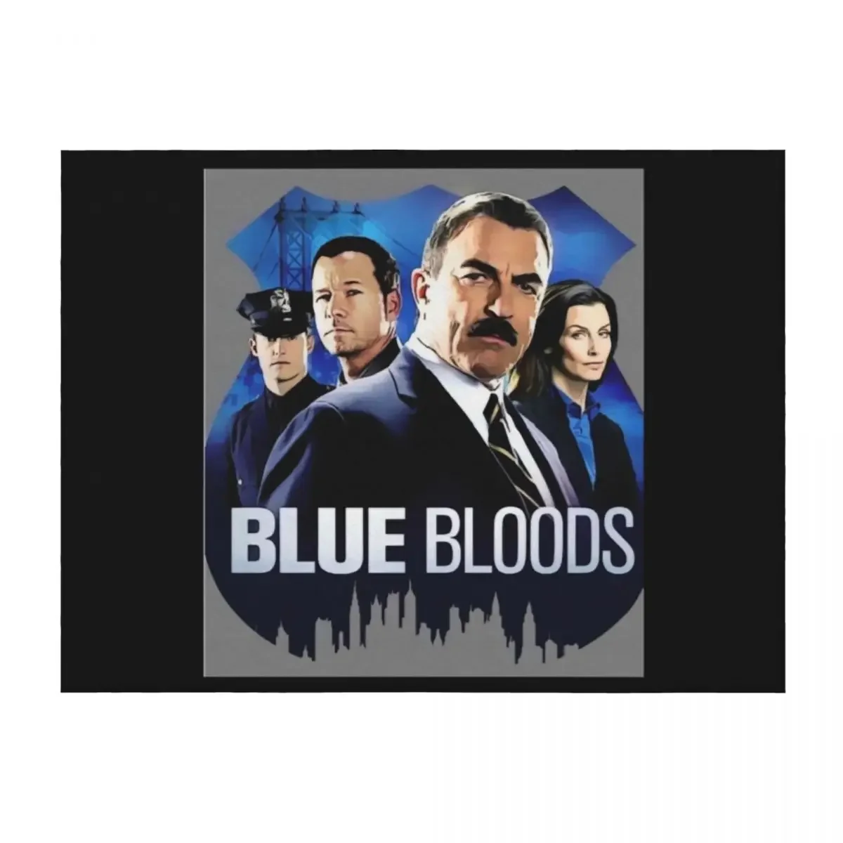 

Blue bloods poster Throw Blanket Baby Comforter Plaid on the sofa wednesday Blankets