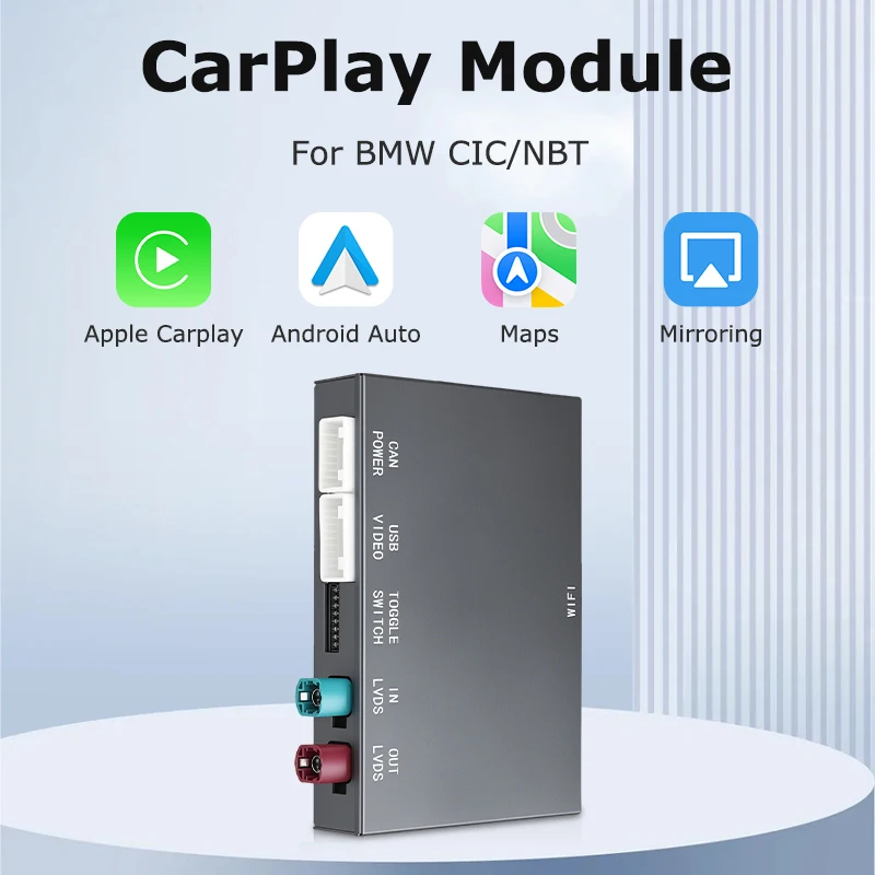 Srnubi CarPlay-Schnittstelle für BMW NBT CIC System 12345 Serie X1 X3 X4 X5 F20 F21 F30 F31 F34 F10 F48 F25 F26 F15 F60 F10 E84