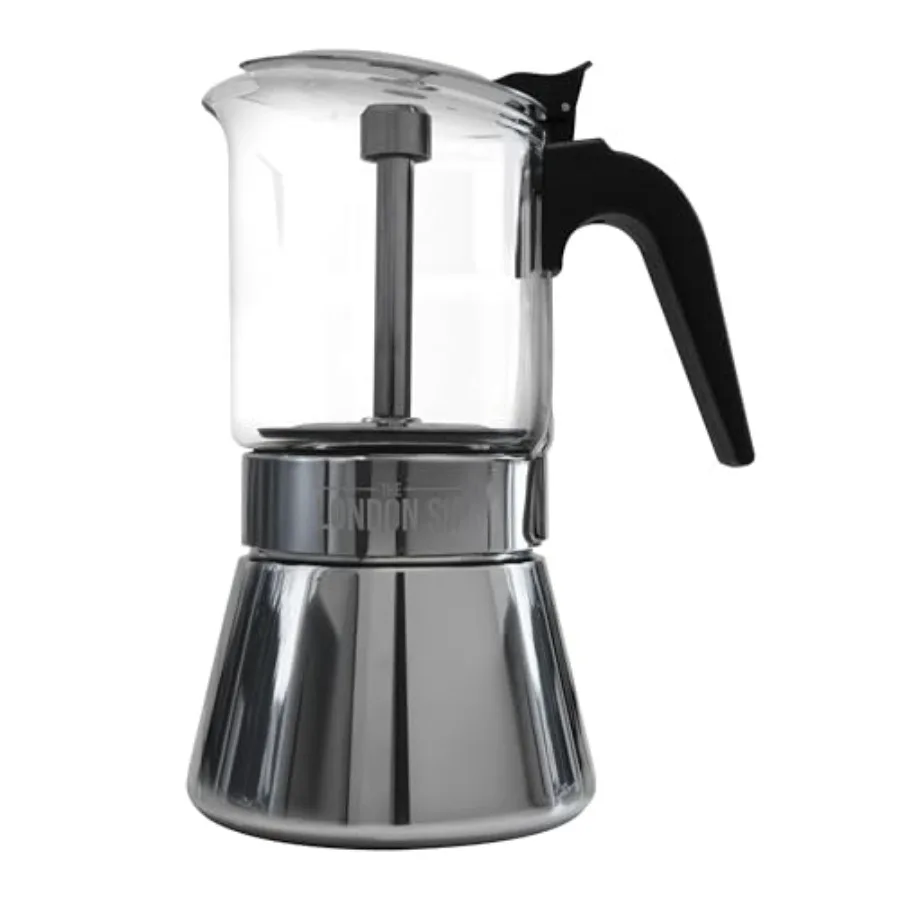

and Stainless Steel Stovetop Espresso Maker Moka Pot Italian Coffee Percolator 5.07 oz
