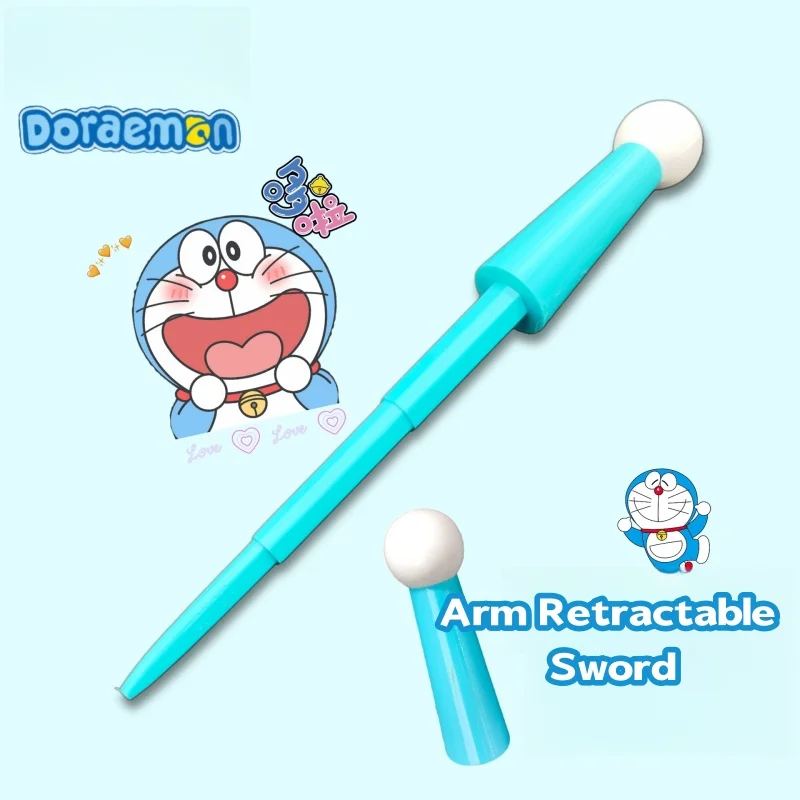 Juguete de dibujos animados de Doraemon, brazo de impresión 3D, espada retráctil, accesorios de soporte de exposición de cómic, adornos creativos de escritorio, regalos de navidad