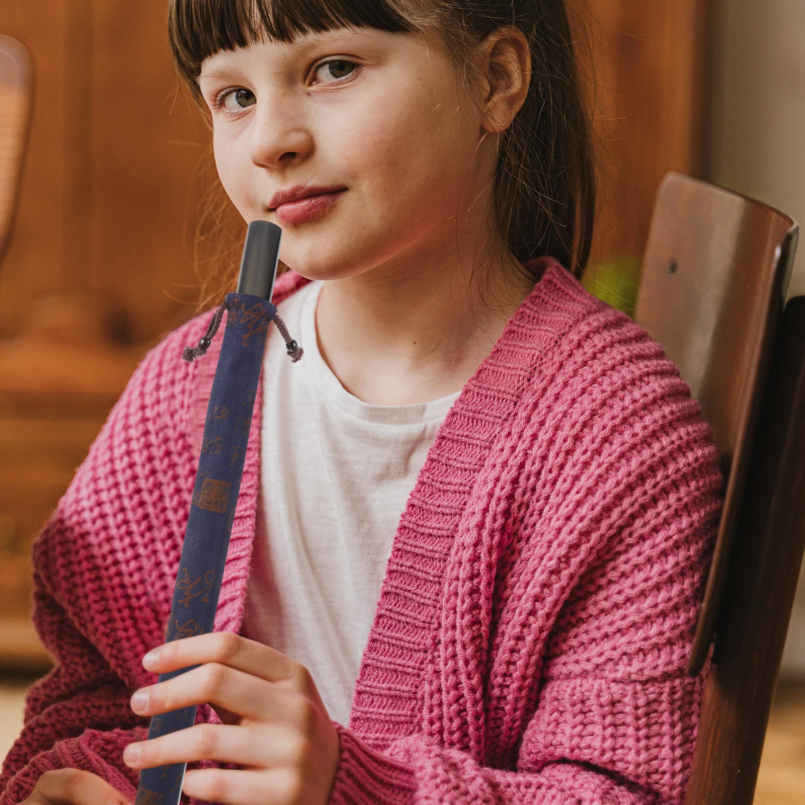 

2 Pcs Piccolo Flute Case Dizi Carrying Bag with Shoulder Strap Recorder Holder Storage Stuff Instrument