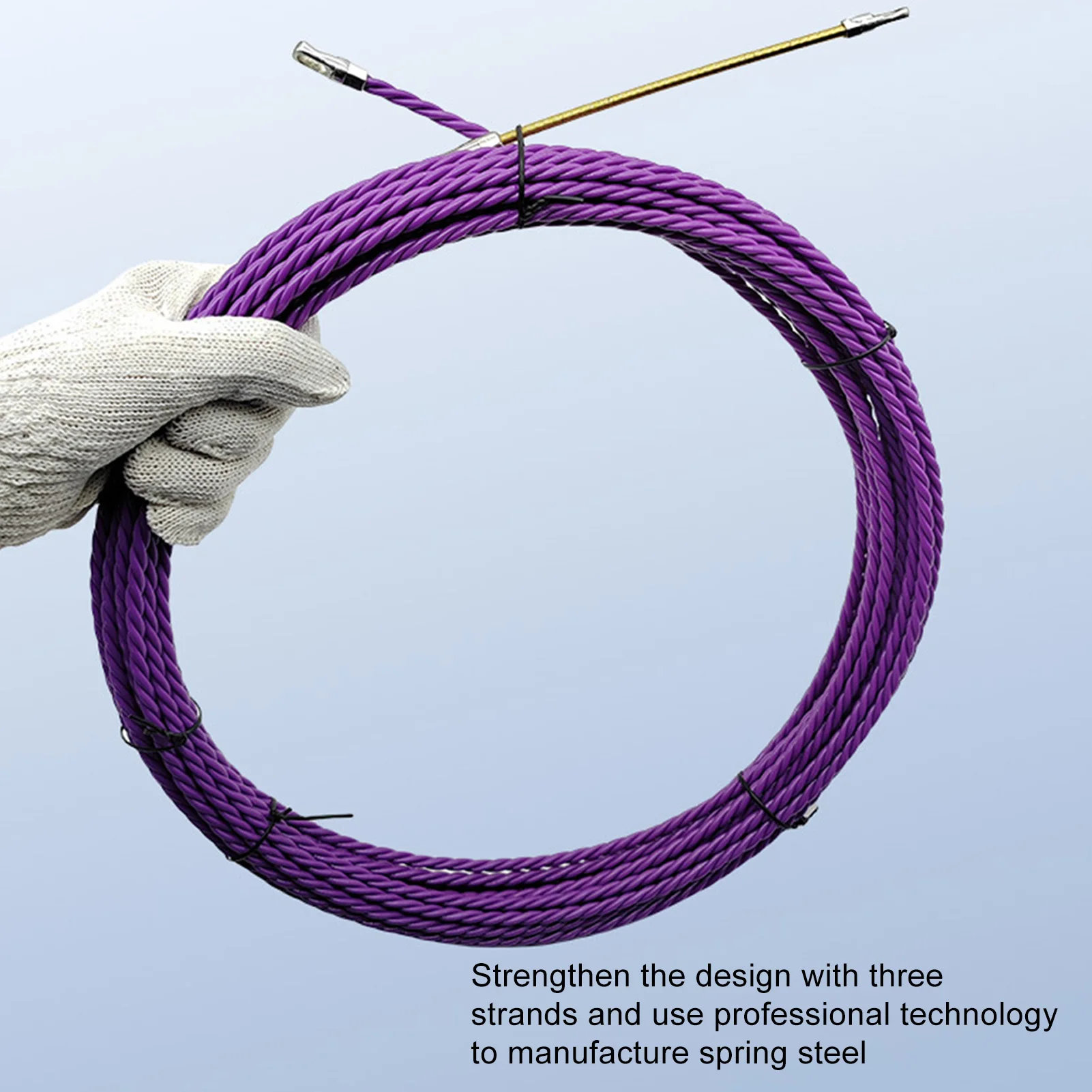 

3-жильный съемник пластиковой стальной проволоки для электрика, инструмент для нарезания резьбы с высокопрочной и гладкой поверхностью