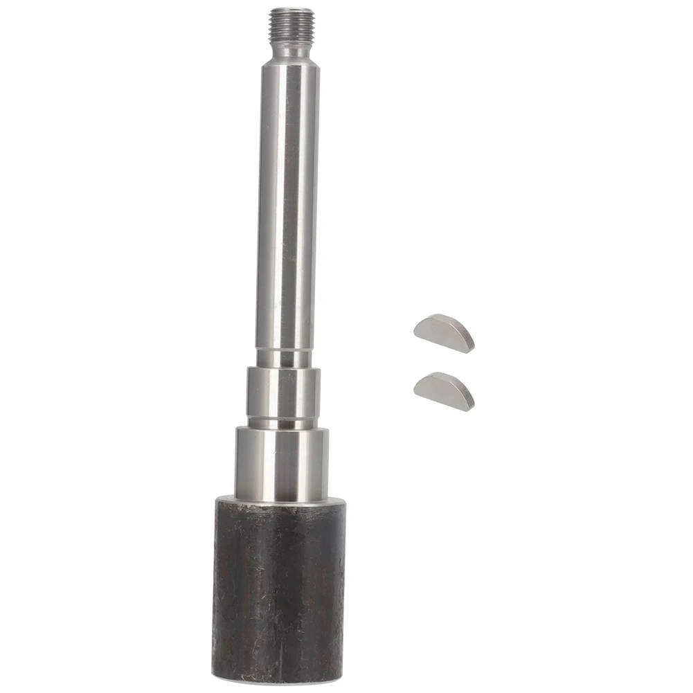 Extensão de eixo de aço com 2 chaves para alimentação de energia padrão elétrica, substituição em x-axis, novo para moinhos bridgeport hqt pn 1103/1179