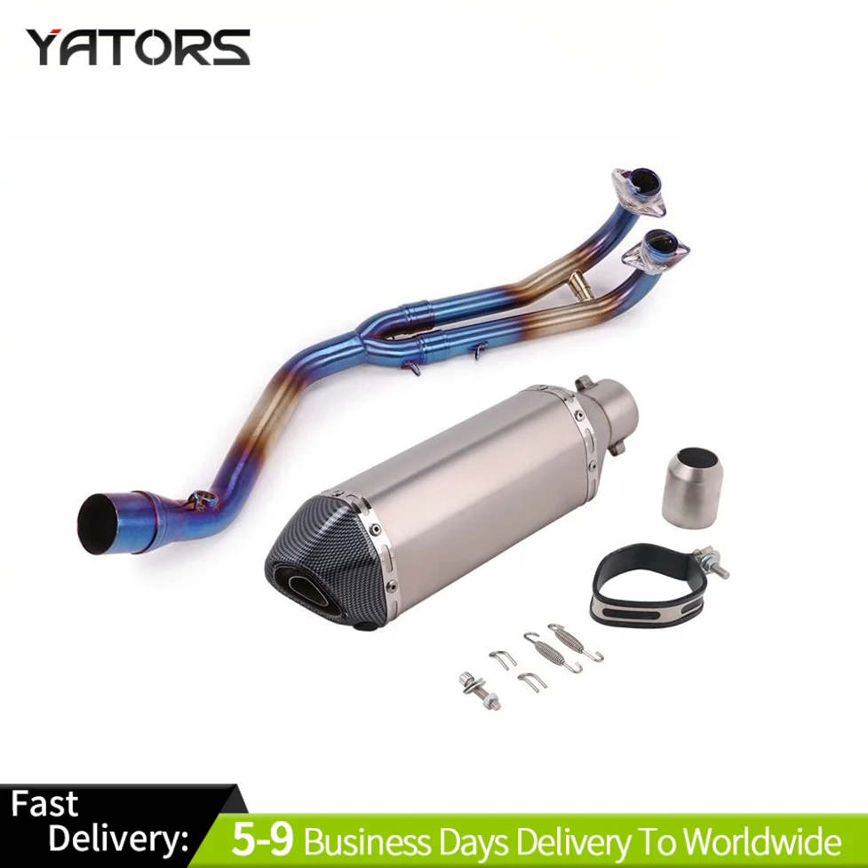 

Exhaust System Slip For Yamaha TMAX 530 500 2008-2016 Full Exhaust Header Pipe 370mm Muffler Exhausts Pipes
