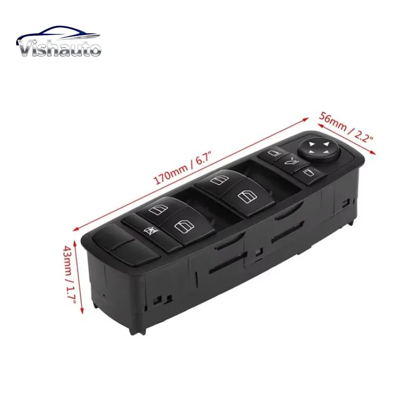 Front Left Power Window Switch 2518300290 A2518300290 For Mercedes Benz ML GL R Class W164 ML350 GL350 GL450 R350 2006-2012
