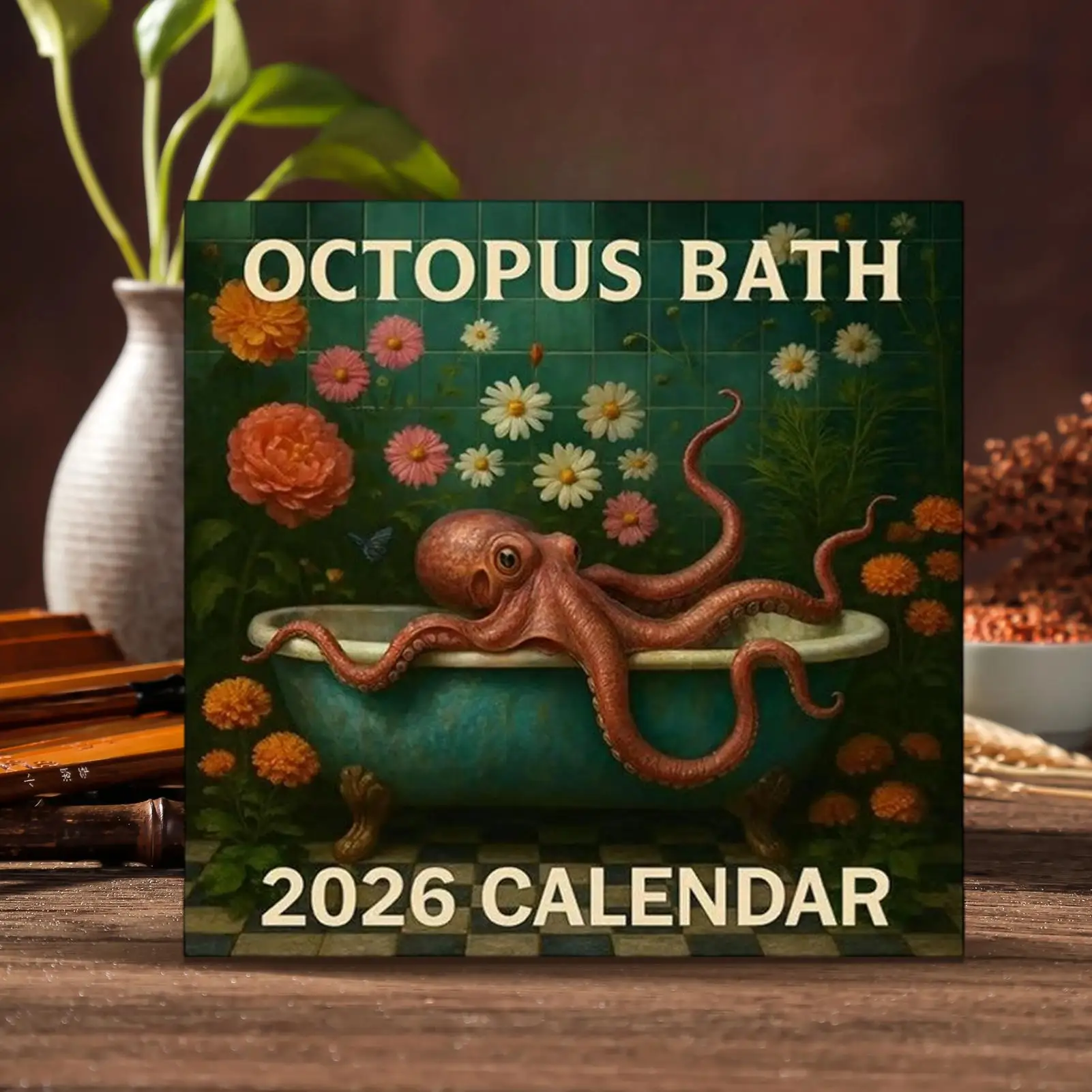 2026 calendários de parede 2026 calendário de mês de polvo de montagem na parede janeiro a dezembro plaina de gerenciamento de programação para adultos adolescentes crianças