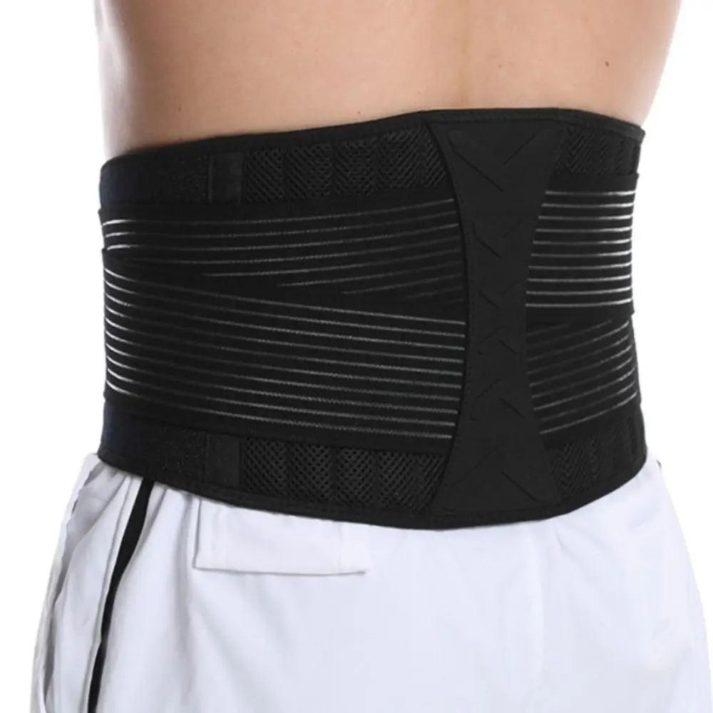 

New 8-springs Waist Trainer Belt Pressurization Adjustable Lumbar Corset Breathable Strong Support Spine Support Belt Daily Wear