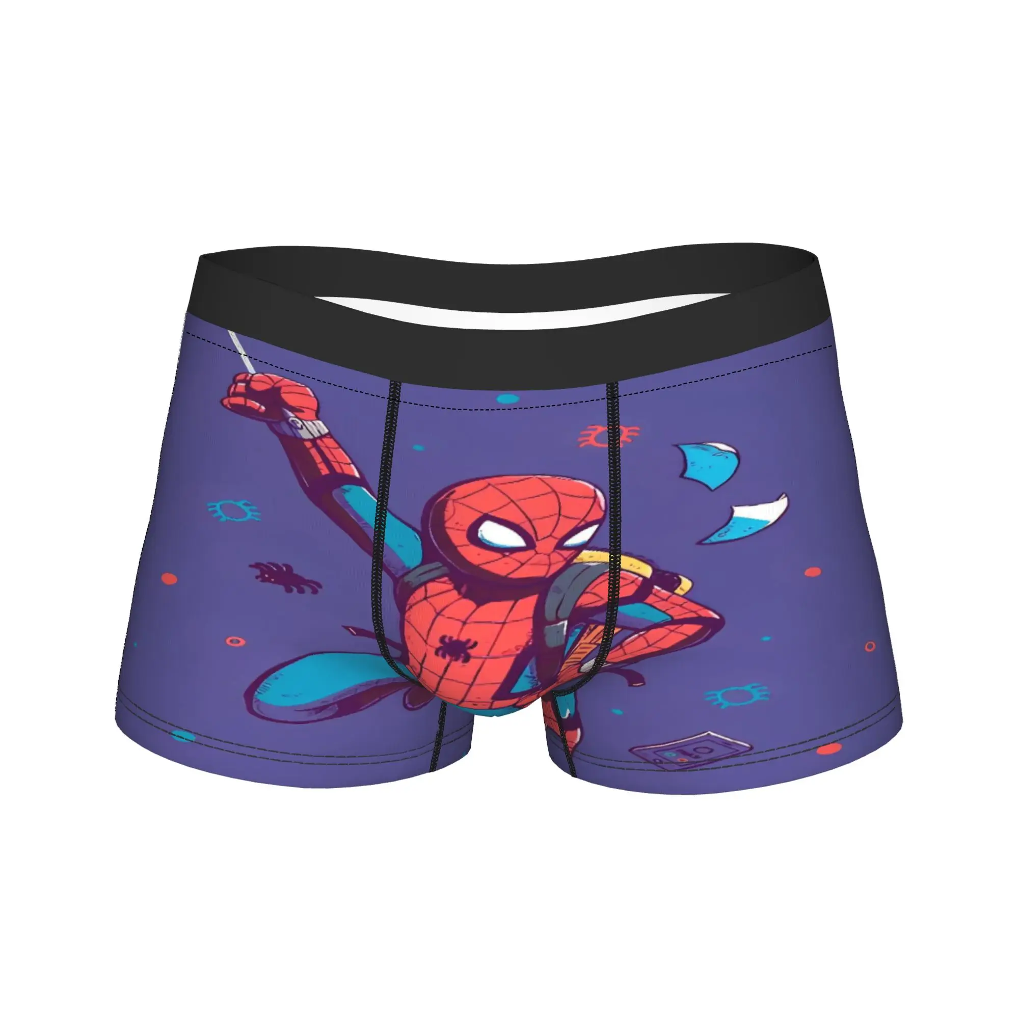 S-Spiders Heroes Underwear  Sexy Soft Panties Print Shorts Briefs For Man 3D Pouch Oversize Trunk